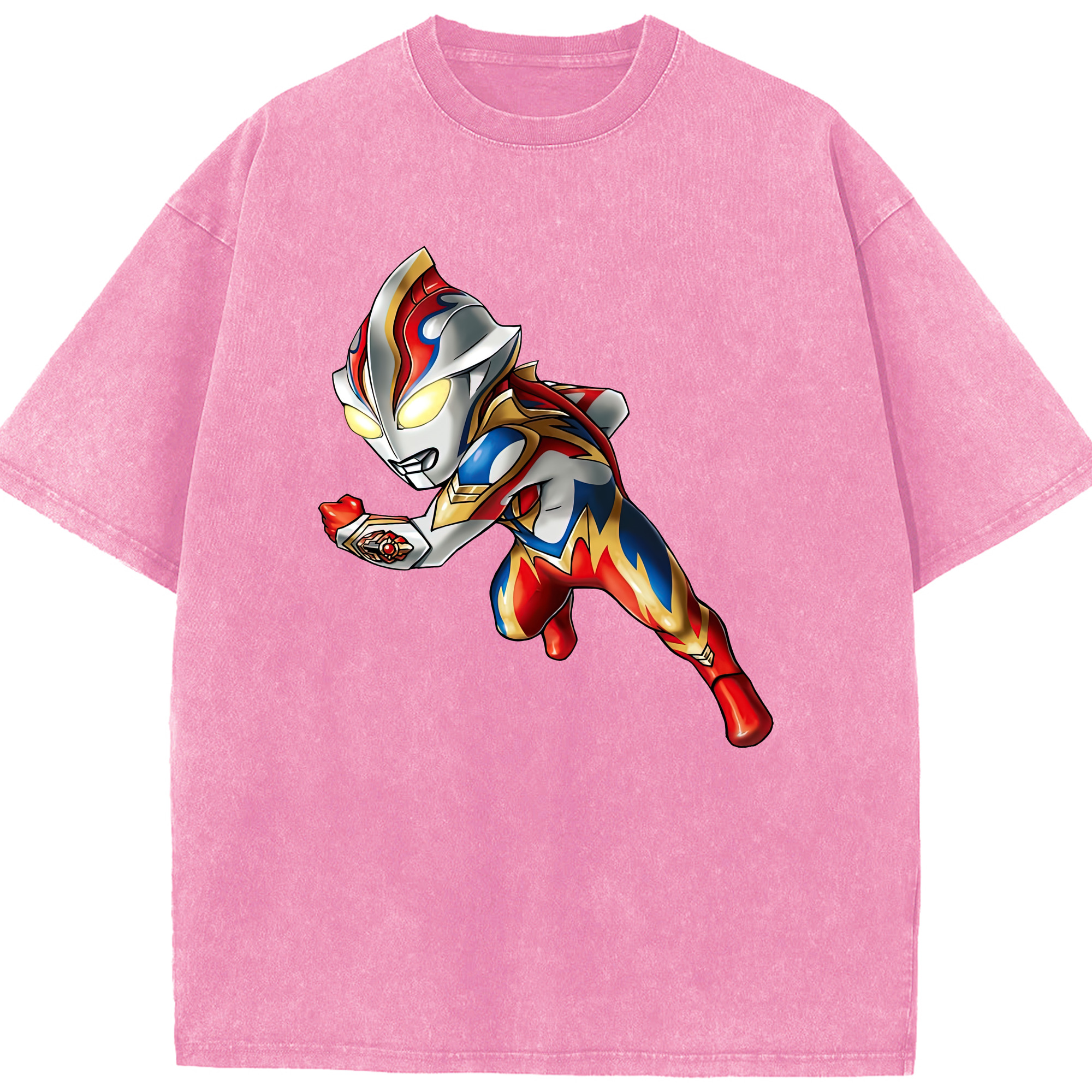 （画像用） ウルトラマン Ultraman 綿100% ヴィンテージ風 半袖Tシャツ（フロントプリント）